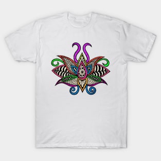 Neon Lotus Flower T-Shirt